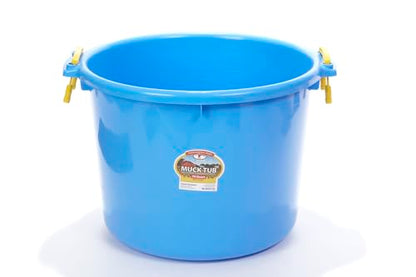 Little Giant® Plastic Muck Tub | Durable & Versatile Utility Bucket with Handles | Muck Bucket | Durable Handles | 70 Quart | Berry Blue - color: Berry Blue, size: 70 quart