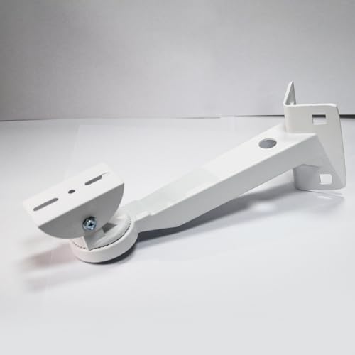 ZT-NET Security Camera Mount Corner Pole Mounting Bracket | Heavy-Duty Adjustable Holder for CCTV Cameras Installation Indoor and Outdoor Iron, White