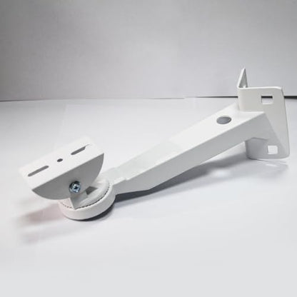 ZT-NET Security Camera Mount Corner Pole Mounting Bracket | Heavy-Duty Adjustable Holder for CCTV Cameras Installation Indoor and Outdoor Iron, White