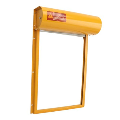 Auto Chicken Door, Battery Powered LED Display Automatic Chicken Door Opener for Duck (Yellow) - color: Yellow