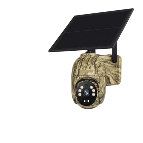 2K 4G Solar Security Cameras WiFi Outdoor 360° Live View Animal Monitoring Camouflage Color Battery PTZ Cam(4MP WiFi Add 32G) - size: 4MP WIFI Add 32G