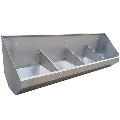 No-Spill Multi-Animal Feeder Trough for Pigs, Sheep & Poultry - 1.2m Outdoor Sloped Grain & Hay Feeder, Efficient Farm Equipment with 4 Holes for Optimal Feeding - size: 1.2meter/4hole