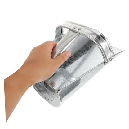 BESPORTBLE Large Stainless Steel Feeding Shovel for Livestock Sturdy Multi-use Feed Scoop Enclosed Handle for Farm Feeding and PET Fodder Distribution