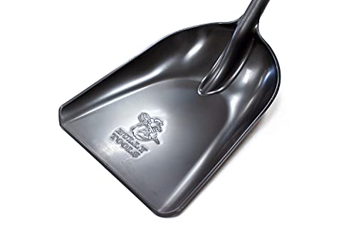 Bully Tools Poly Snow Scoop – Heavy Duty Poly Shovel for Clearing Walkways, Lightweight Plastic Tool for Composite Decks, Large Winter Scoop for Snow Mulch, Grain, and Debris Handling - Black, 42-Inch - color: Black