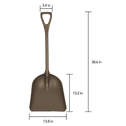 Remco 698266 Shovel,One-Piece,14",PP,Brown - color: Brown, size: 14 inch Blade