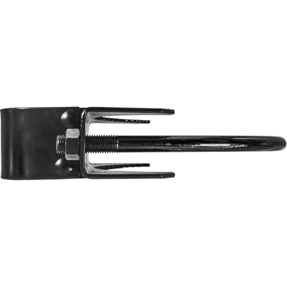 Black 6-5/8" x 1-5/8" or 1-7/8" Bulldog Hinge - Powder Coated - Pressed Steel - size: BLACK 6-5/8" (EACH)