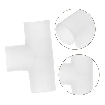 20 Pcs PVC Water Pipe Fittings Barbed Tee Connectors Elbow Adapters and Plugs for Drip Irrigation and Livestock Watering Systems