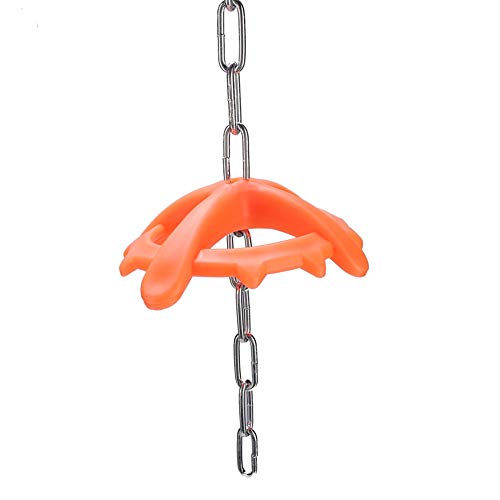 Gavigain Piglet Chew Toy, Sturdy Plastic, Hanging Chain, Stress Relief, Prevents Biting, Hygienic Playtime, for Farm and Veterinary Use