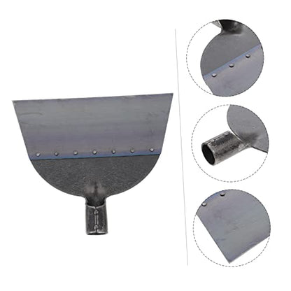 LIOOBO Practical Fowl Manure Push Shovel Long Handle Cleaning Tool for Garden Heavy Duty Head - size: 30X27X2.5cm