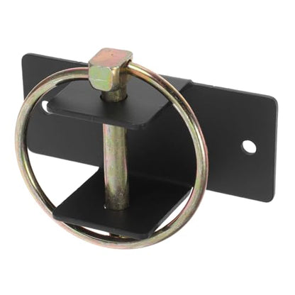 Amosfun Heavy-Duty Steel Livestock Feeder Bucket Holder with Quick Release Water Bucket Hook for Horse Stalls and Barns – Wall Mounted Equestrian Feed and Water Hanging Rack