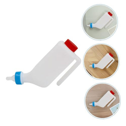 Balacoo Pig Nursing Bottle for Small Animals 1pcs Goat and Lamb Feeding Bottle Sturdy Milk Drinker for Piglets and Livestock Easy to Use Animal Feeder