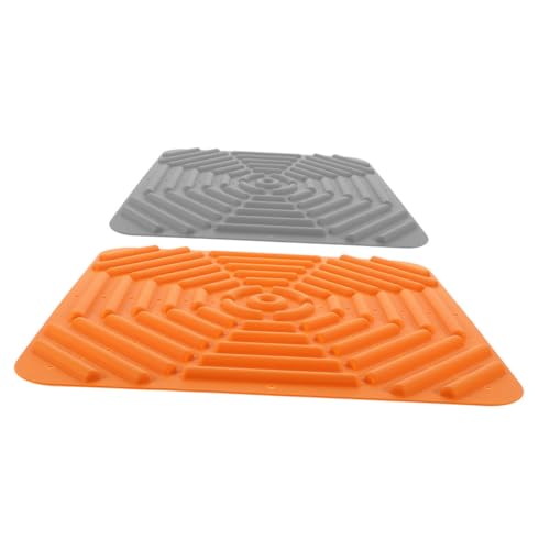 Levemolo Washable Silicone Chicken Nesting Pads 2-Piece Set for Laying Hens Sturdy Nest Box Liners for Chicken Coop Easy to Clean Nesting Box Supplies
