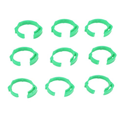 100Pcs Colorful Plastic Chicken Leg Buckle Rings, Retractable Poultry Identification Bands for Chicken Duck Bird, Safe and Material for Poultry Feeding Supplies (Green (100 Pieces per Pack)) - color: Green (100 pieces per pack)