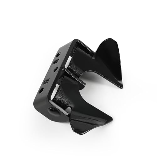 Wall Mount Butterfly Latch 1-3/8" to 1-5/8", Gate Fork Lock with Padlock Hole, Chain Link Fence Parts, Gate Fork Latch,Chain Link Fence Gate Latching Hardware (Black) - color: Black