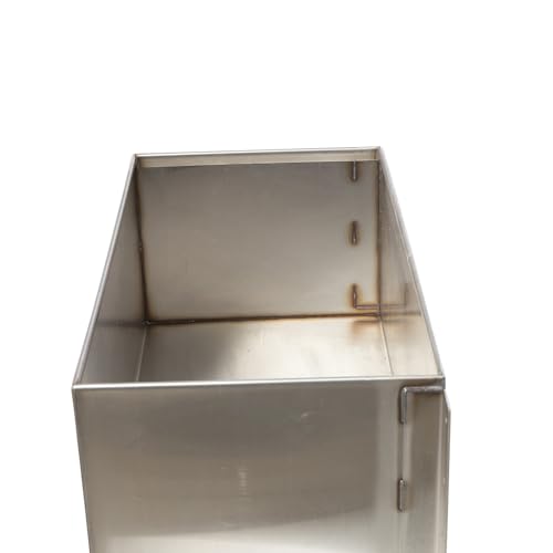 Heavy-Duty Stainless Steel Horse Water Trough (24" L x 13" D x 10" H) with Mounts