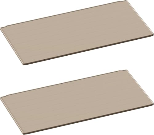 Greesum 2 Shelves of Outdoor Horizontal 26FT Storage Shed, for Waterproof and UV Protection 150 Gallon Deck Box (Without Shed), Beige - color: Beige, size: Shelves
