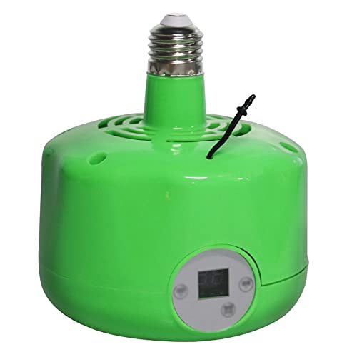 Reptile Heater Farm Animal Healthy Bulbs Warm Light for Chicken Piglet Dog Pet Thermostatic Temperature Controller Heater 220V (Color : Green)