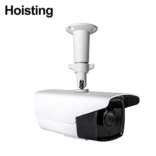 Security Camera Wall Mount Bracket (1/4'') Adjustable Indoor/Outdoor Mount Compatible with Arlo, WYZE, Amcrest, TENVIS, Faleemi, Wansview, CCTV Camera and Other Compatible Models (2 Pack / White)