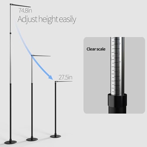 THOUSANDSUNNY Horse Measuring Stick, Height Measuring Rod Tools for Horse Cattle Farm Livestock Telescoping Foldable Ruler