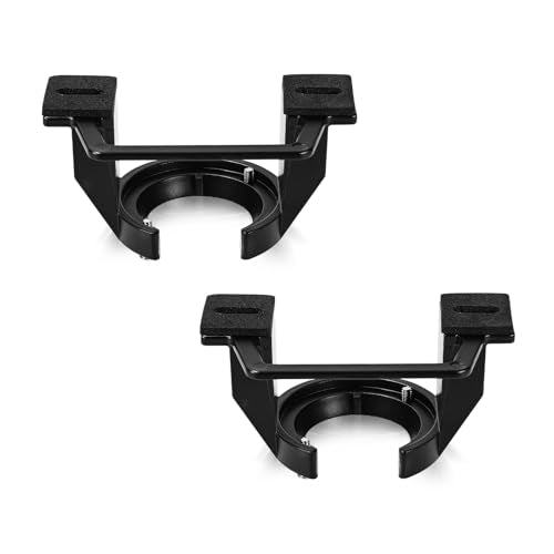 PEUTIER 2pcs Ceiling Fan Bracket, Black Cathedral Canopy Bracket Ceiling Fan Bracket Mount Kit Ceiling Fan Parts for Light Fixtures &Cathedral Ceiling Fans