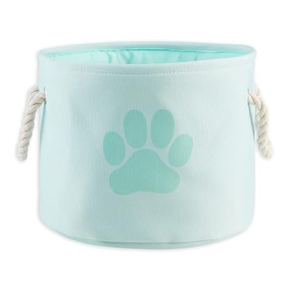 Bone Dry Pet Storage Collection Collapsible Bin, Small Round, Aqua - color: Aqua, size: Small Round