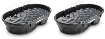 Rubbermaid Commercial Products Stock Tank, 50-Gallons, Structural Foam, Heavy Duty Container, for Livestock/Animal/Cattle Feed & Water, Outdoor Homemade Pool/Hot Tub/Bathtub, & Pet Cleaning/Dog Wash