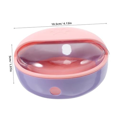 Mikikit Bowl with Pacifiers for Puppies and Kittens Spillproof Feeder for Small Pets Detachable Design Safe Material for Newborn Animals
