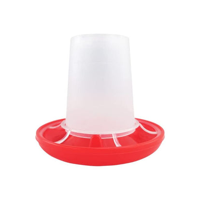 Baby Chick Feeder Waterer 0.35 Lbs Chicken Feeder 5.4 Ounce Chicken Waterer Small Birds Poultry Feeding Equipment Kit Non Toxic Plastic for Broiler Duck Farm Use (Style-1) - color: style-1