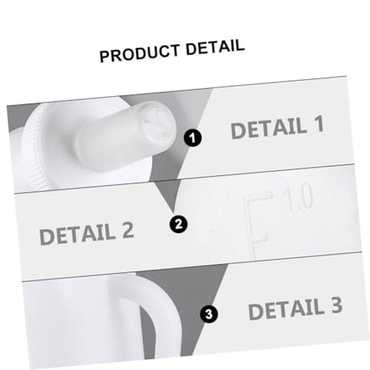 3-Pack Plastic Lamb Feeding Bottle with Silicone Teats for Newborn Lambs Sturdy Easy to Clean Feeding Supplies