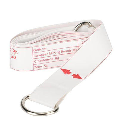 Cattle Tape Measure for Weight Estimation | Dual - Sided Bust Weight Ruler in Kg/Lbs | PVC Livestock Measuring Tape for Farmers/Ranchers | 250cm Length, Environmentally