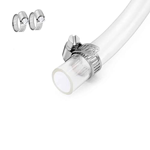 1’’ ID × 1-1/4’’ OD - 10 ft Clear Plastic Vinyl Tubing, Flexible PVC Hose Lightweight Non-Toxic vinyl Tube for Transfer Water Air Oil - size: 1'', style: 10 feet