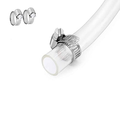 1/4’’ ID × 3/8’’ OD - 10 ft Clear Plastic Vinyl Tubing, Flexible PVC Hose Lightweight Non-Toxic vinyl Tube for Transfer Water Air Oil - size: 1/4'', style: 10 feet