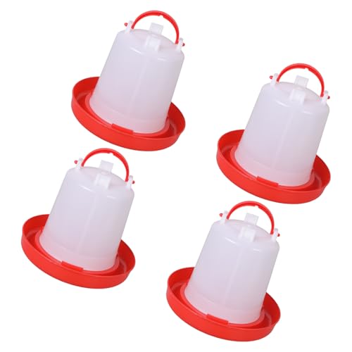 Spill Feed Set Poultry Trough Waterer for Small Scale Livestock Care Treat Feeding Tool Backyard Chicken Supplies Chicken Accessories Poultry Feeding - color: B