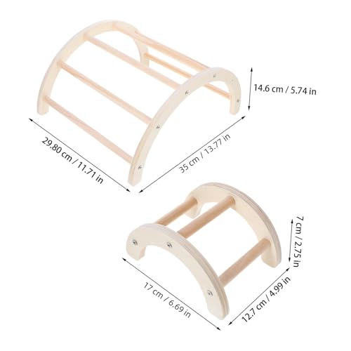 Toyvian 4pcs Chicken Training Perch Stand Set Wooden Roosting Rod for Hens and Outdoor Birds Adjustable Bird Perch for Poultry and Parrots
