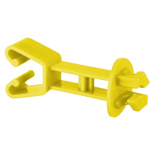 Insulators for Electric Fence Wire 25PCS Chain Link Post Extended Insulator, Farm Fence,Yellow - color: Yellow