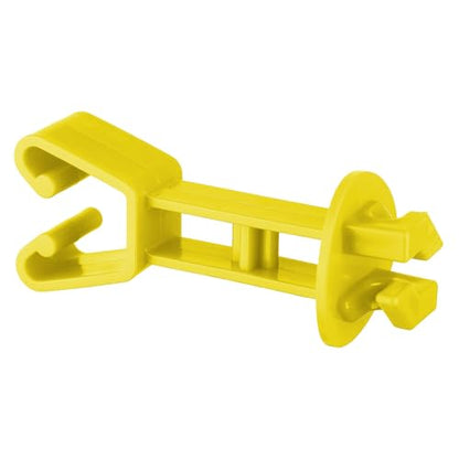 Insulators for Electric Fence Wire 25PCS Chain Link Post Extended Insulator, Farm Fence,Yellow - color: Yellow