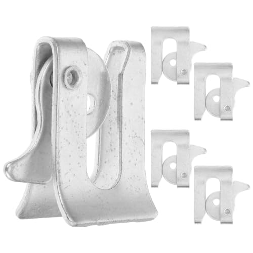 5pcs Pig Farm Fence Gate Lock Kit for Farrowing Crates and Fence Gates, Galvanized Iron Material with Elasticity and Versatile Use, Silver Color for Farm Applications