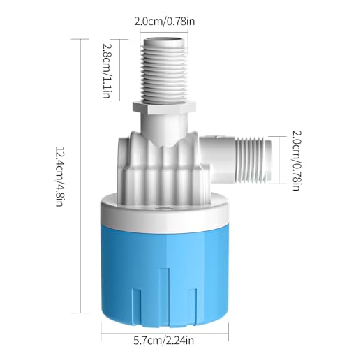 "1/2" Automatic Water Level Control Valve | Water Float Valve for Water Tanks | Water trough float valve | Automatic Filling | Automatic Shut Off | Perfect Upgrade for Water Tanks" (2-Pack) - style: 1/2inch Inlet water