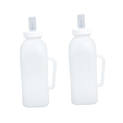 Abaodam 2L Calf Milk Bottle 2-Pack Nursing Bottle for Calves Kittens and Puppies Standard Neck for PET Nursing