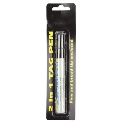 Livestock Ear Tag Marking Pen with Spare Head, Black Ink, Non-Fading for Pig Sheep Cattle Identification