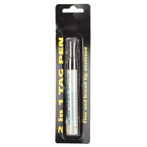 Livestock Ear Tag Marking Pen with Spare Head, Black Ink, Non-Fading for Pig Sheep Cattle Identification