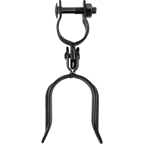 Black 1-3/8" x 1-7/8" Heavy Duty Fork Latch - Pressed Steel - Powder Coated - size: 1-3/8" x 1-7/8"