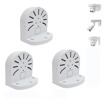 Indoor Outdoor Camera Bracket ABS Plastic Wall Mount L-Shaped Bracket for Security Dome IP Camera Mounting, Junction Box Cable Management (2.5in-SL-3PACK) - style: 2.5in-SL-3PACK