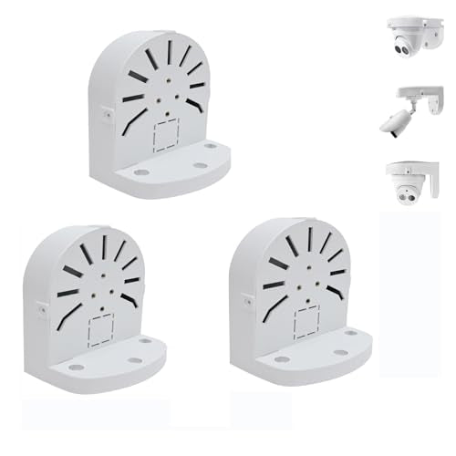 Indoor Outdoor Camera Bracket ABS Plastic Wall Mount L-Shaped Bracket for Security Dome IP Camera Mounting, Junction Box Cable Management (2.5in-SL-3PACK) - style: 2.5in-SL-3PACK