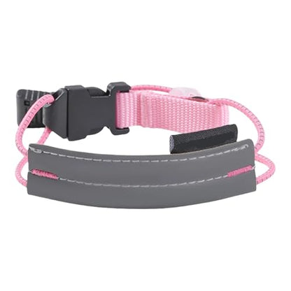 6 Pcs Reflective Cycling Pants Cuff Band High Visibility Bicycle Trouser Bands Adjustable for Night Walking Running - color: Pink
