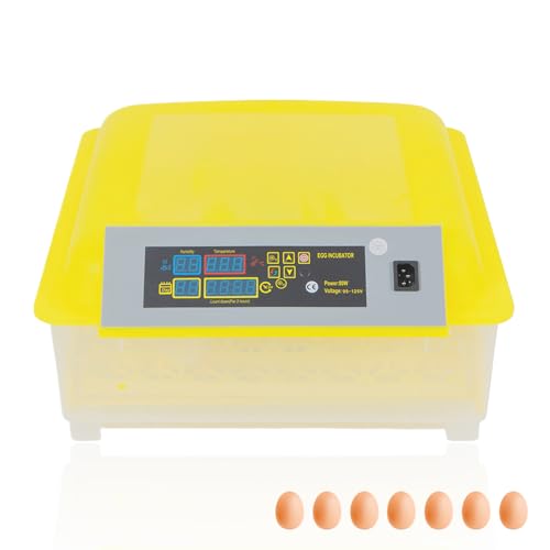 Egg Incubator Automatic Digital Hatcher Machine with Turning Temperature Control for Hatching Chicken Duck Goose Quail (48 Eggs) - size: 48 Eggs