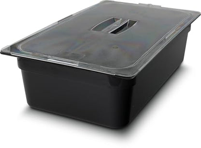 Carlisle FoodService Products 10202B03 StorPlus Full Size Food Pan, Polycarbonate, 6" Deep, Black - color: Black, size: 6", style: Pan