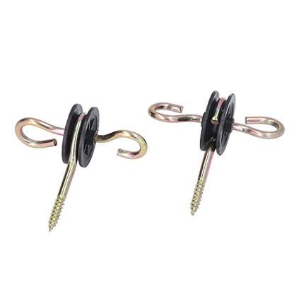 HERCHR Spring Gate Kit, Electric Fence Spring Gate Handles Kit for Fence Gate