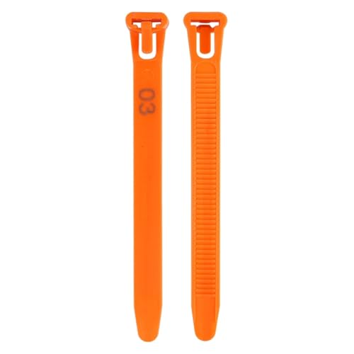 Chicken Leg Bands 300 Pcs Adjustable Chicken Foot Ring 8~28mm Turkey Goose Duck Poultry Rings Bird Carry Marking Cards(Orange) - color: Orange