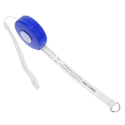 POPETPOP Flexible Animal Weight Tape Measure for Pigs Cattle Horses Portable Soft Measuring Tool with Safe Edges for Accurate Livestock Bust Body Weight Measurement